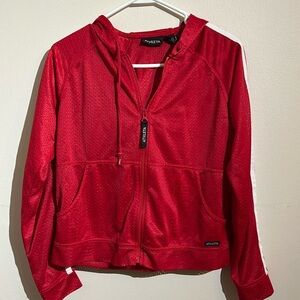 Athleta Vibrant Red Mesh Jacket